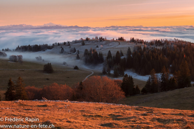 Coucher de soleil près du Creux-du-Van