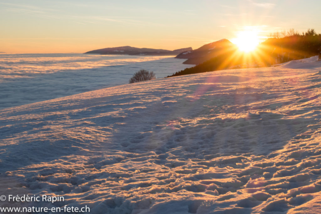 Coucher de soleil à Mauborget